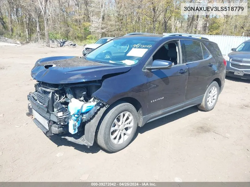 2020 Chevrolet Equinox Awd Lt 1.5L Turbo VIN: 3GNAXUEV3LS518779 Lot: 39272042