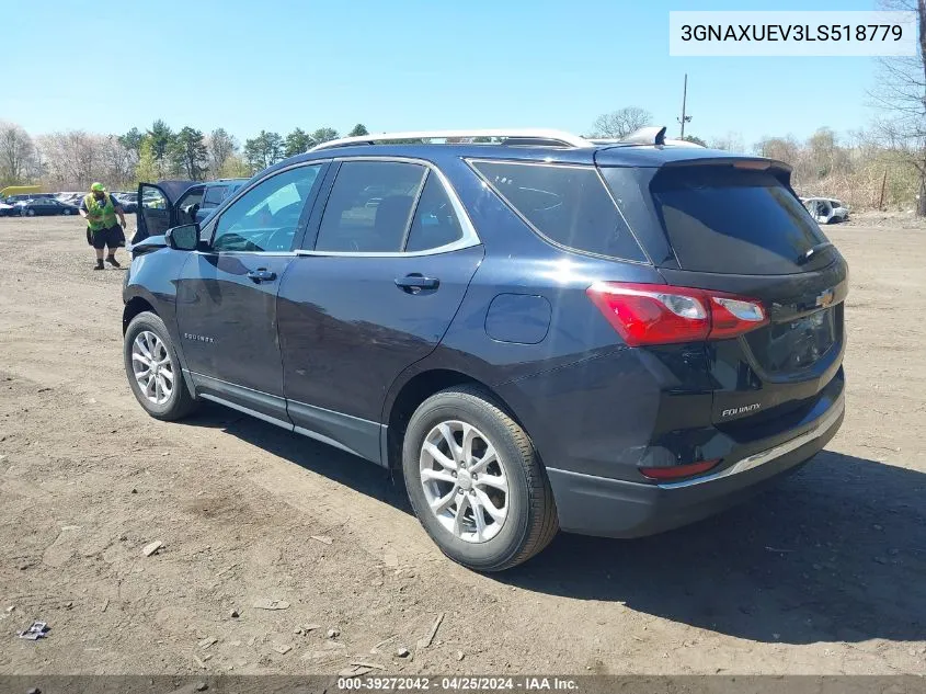 2020 Chevrolet Equinox Awd Lt 1.5L Turbo VIN: 3GNAXUEV3LS518779 Lot: 39272042