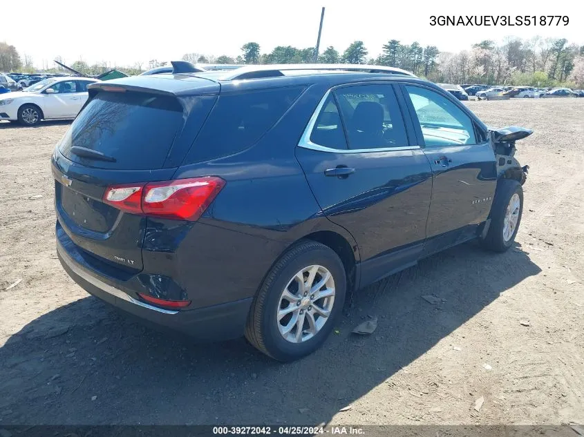 2020 Chevrolet Equinox Awd Lt 1.5L Turbo VIN: 3GNAXUEV3LS518779 Lot: 39272042