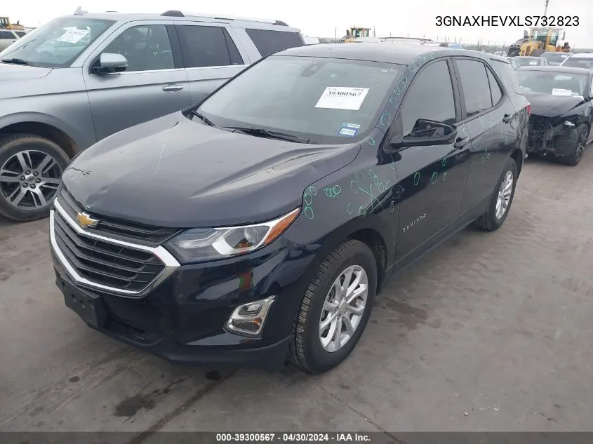 2020 Chevrolet Equinox Fwd Ls VIN: 3GNAXHEVXLS732823 Lot: 39300567