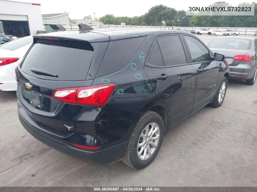 2020 Chevrolet Equinox Fwd Ls VIN: 3GNAXHEVXLS732823 Lot: 39300567