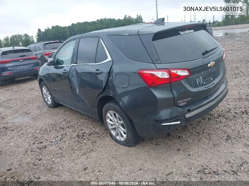 2020 Chevrolet Equinox Fwd 2Fl VIN: 3GNAXJEV5LS601015 Lot: 39357640