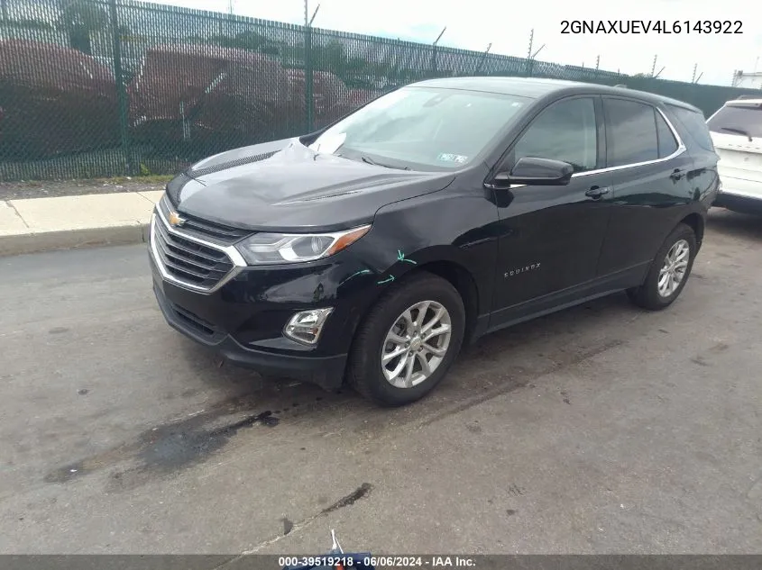 2GNAXUEV4L6143922 2020 Chevrolet Equinox Awd Lt 1.5L Turbo