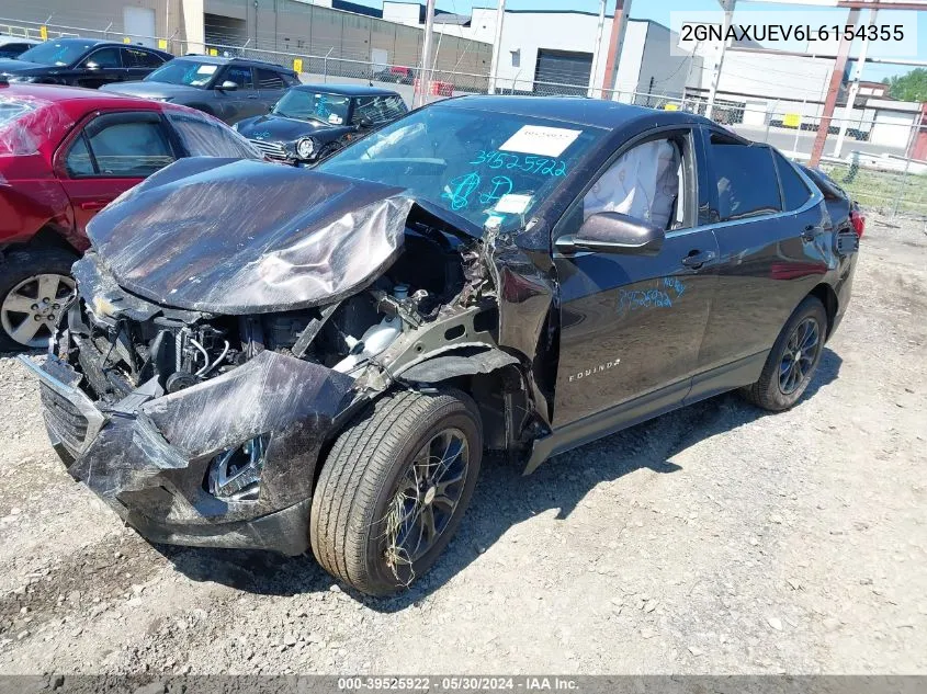 2020 Chevrolet Equinox Awd Lt 1.5L Turbo VIN: 2GNAXUEV6L6154355 Lot: 39525922