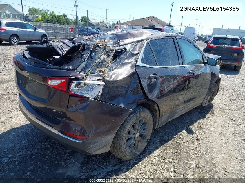 2020 Chevrolet Equinox Awd Lt 1.5L Turbo VIN: 2GNAXUEV6L6154355 Lot: 39525922