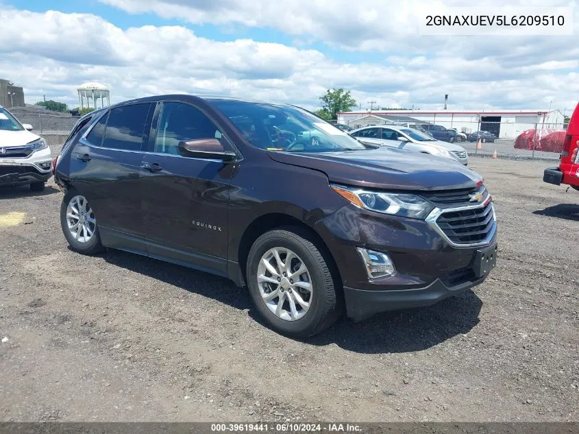 2020 Chevrolet Equinox Awd Lt 1.5L Turbo VIN: 2GNAXUEV5L6209510 Lot: 39619441