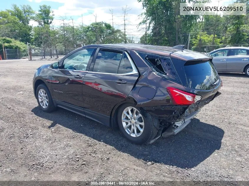 2020 Chevrolet Equinox Awd Lt 1.5L Turbo VIN: 2GNAXUEV5L6209510 Lot: 39619441