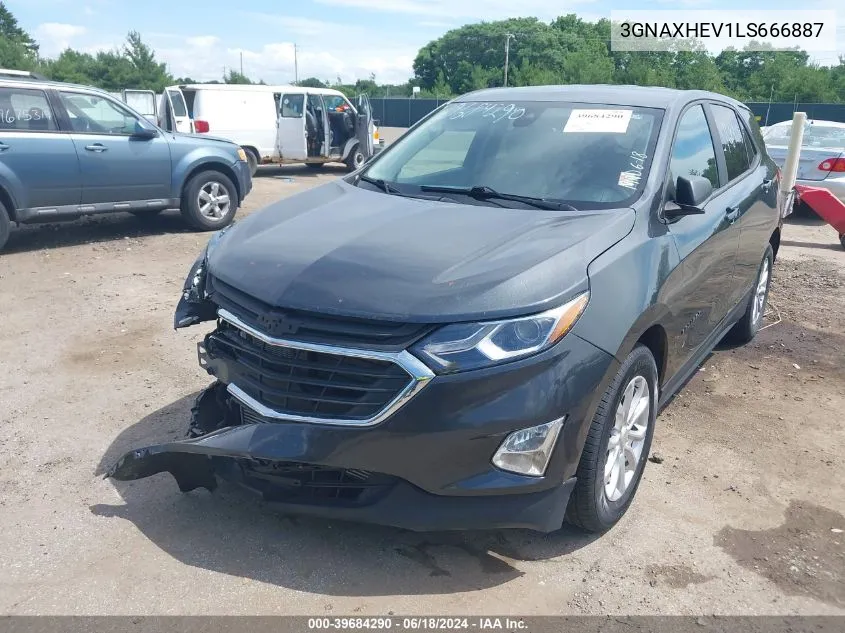 3GNAXHEV1LS666887 2020 Chevrolet Equinox Fwd Ls