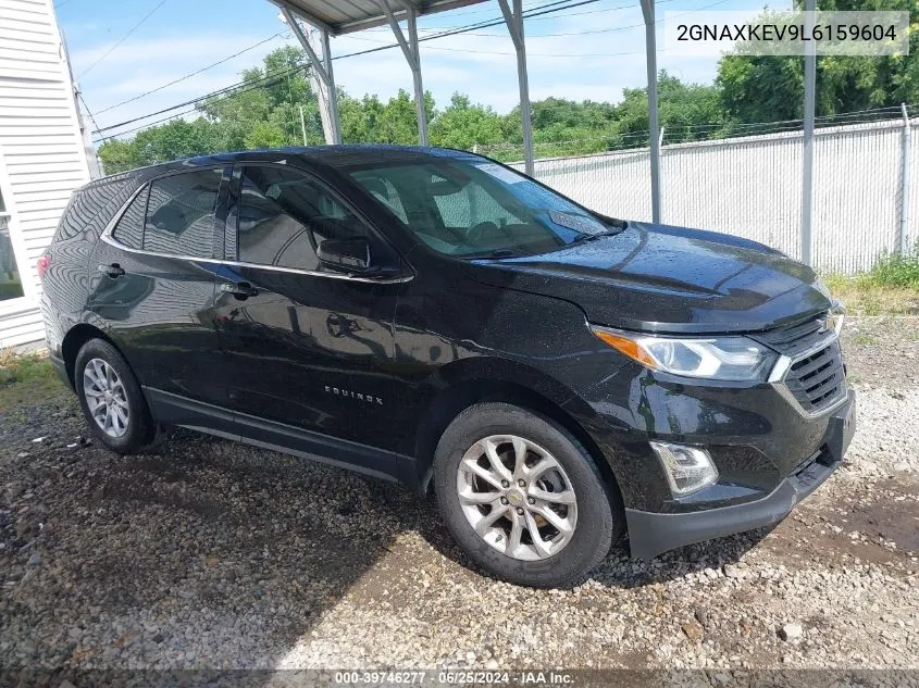 2020 Chevrolet Equinox Fwd Lt 1.5L Turbo VIN: 2GNAXKEV9L6159604 Lot: 39746277