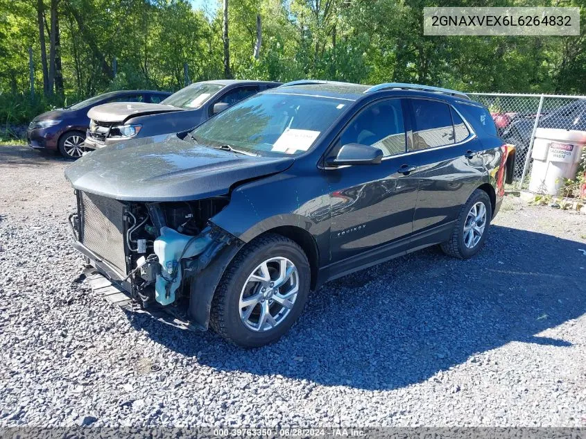 2020 Chevrolet Equinox Awd Lt 2.0L Turbo VIN: 2GNAXVEX6L6264832 Lot: 39763350