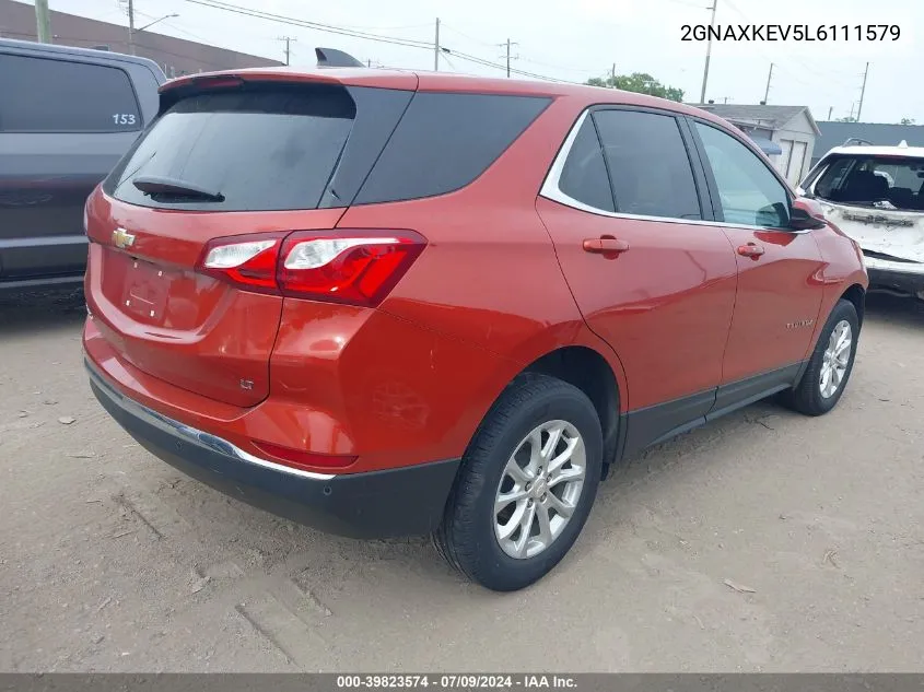 2GNAXKEV5L6111579 2020 Chevrolet Equinox Fwd Lt 1.5L Turbo