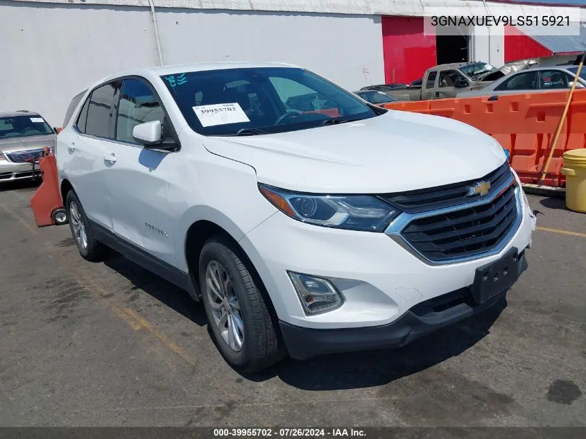 2020 Chevrolet Equinox Awd Lt 1.5L Turbo VIN: 3GNAXUEV9LS515921 Lot: 39955702