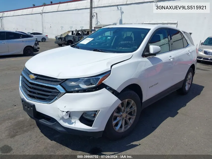 2020 Chevrolet Equinox Awd Lt 1.5L Turbo VIN: 3GNAXUEV9LS515921 Lot: 39955702