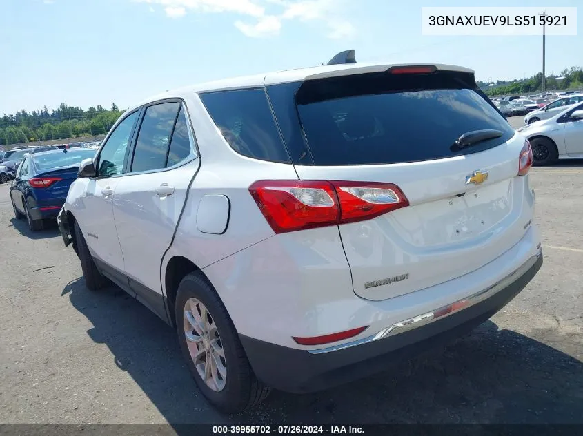 2020 Chevrolet Equinox Awd Lt 1.5L Turbo VIN: 3GNAXUEV9LS515921 Lot: 39955702