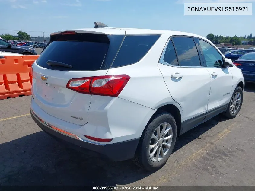 2020 Chevrolet Equinox Awd Lt 1.5L Turbo VIN: 3GNAXUEV9LS515921 Lot: 39955702