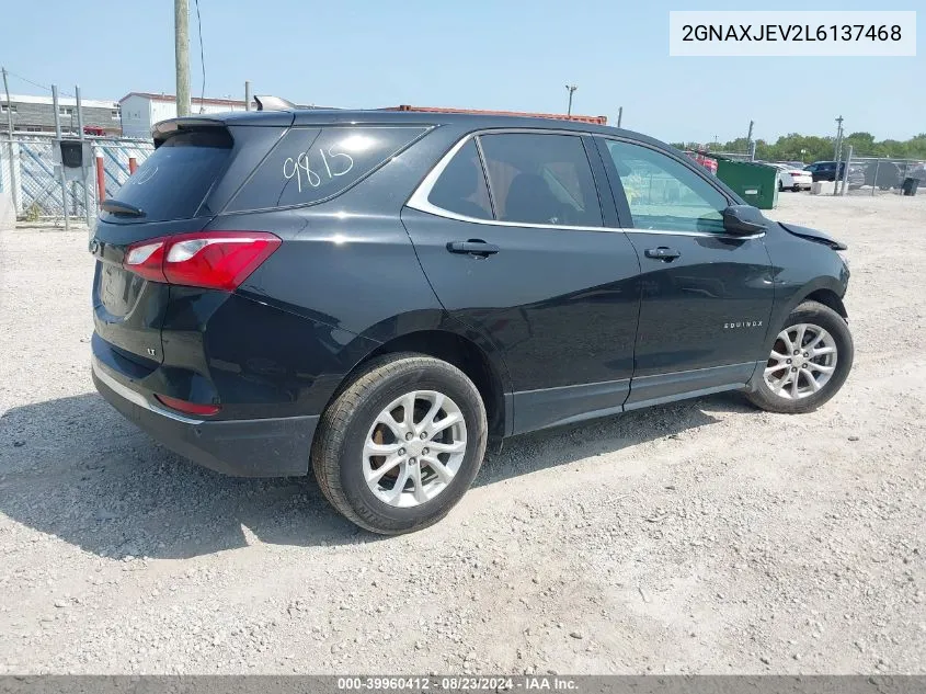 2020 Chevrolet Equinox Fwd 2Fl VIN: 2GNAXJEV2L6137468 Lot: 39960412