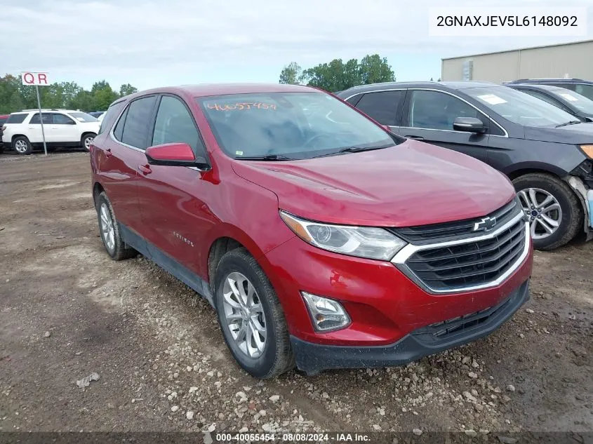 2020 Chevrolet Equinox Fwd 2Fl VIN: 2GNAXJEV5L6148092 Lot: 40055454