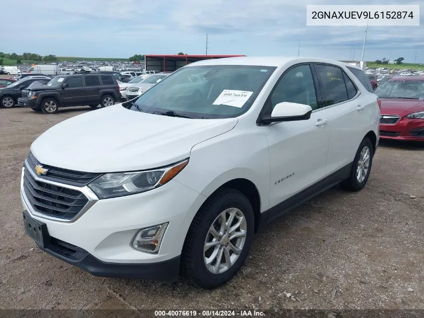 2020 Chevrolet Equinox Awd Lt 1.5L Turbo VIN: 2GNAXUEV9L6152874 Lot: 40076619