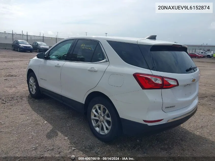 2020 Chevrolet Equinox Awd Lt 1.5L Turbo VIN: 2GNAXUEV9L6152874 Lot: 40076619