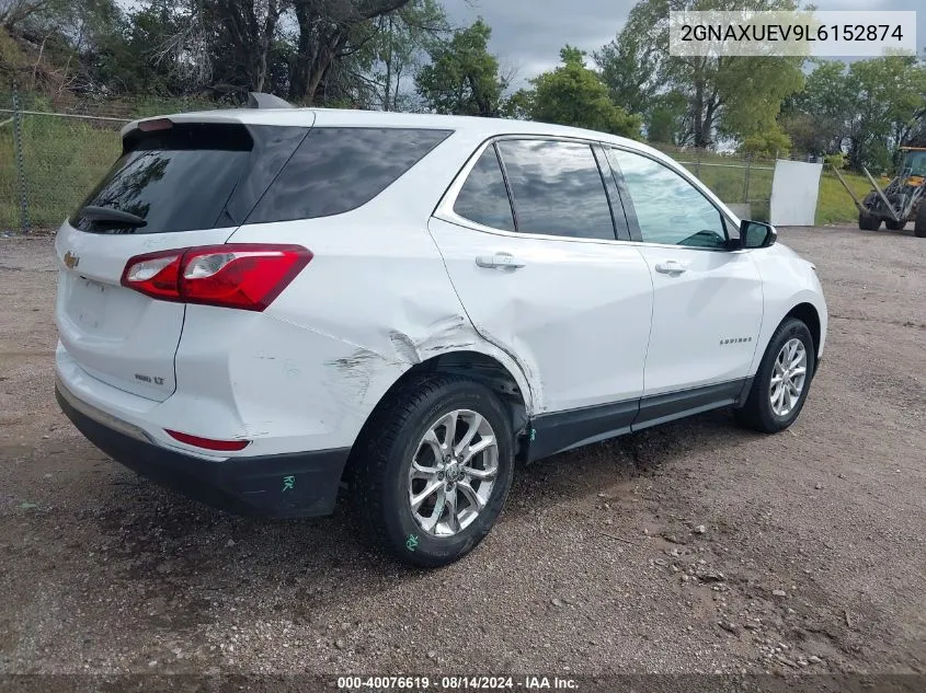 2020 Chevrolet Equinox Awd Lt 1.5L Turbo VIN: 2GNAXUEV9L6152874 Lot: 40076619