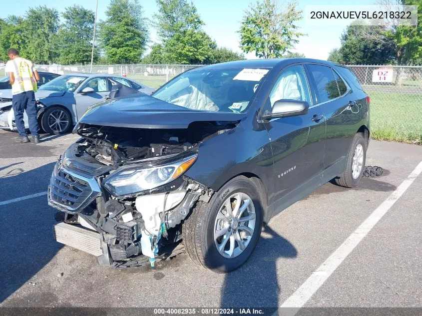 2020 Chevrolet Equinox Awd Lt 1.5L Turbo VIN: 2GNAXUEV5L6218322 Lot: 40082935