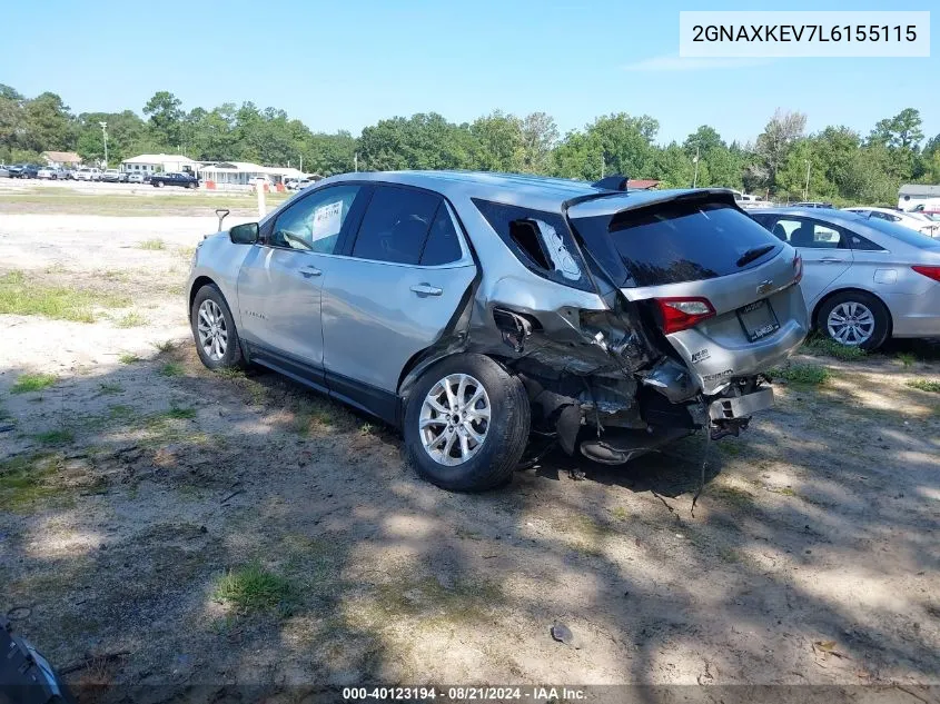 2GNAXKEV7L6155115 2020 Chevrolet Equinox Lt