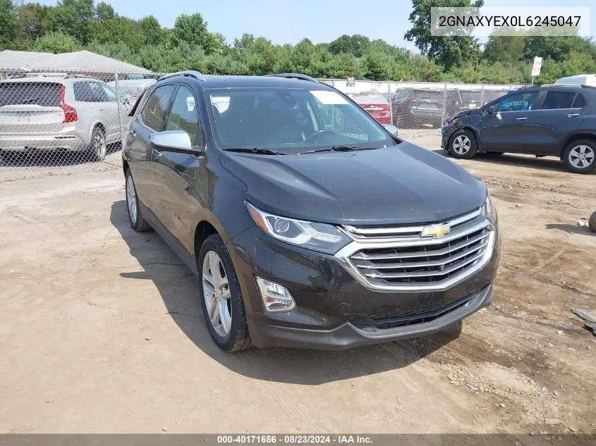 2GNAXYEX0L6245047 2020 Chevrolet Equinox Awd Premier 2.0L Turbo