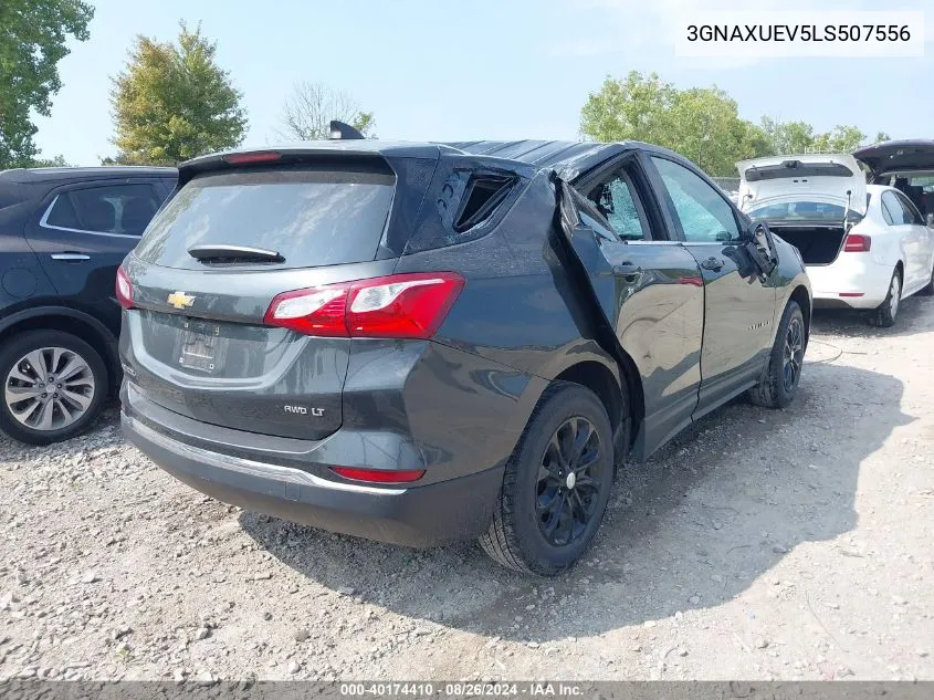 2020 Chevrolet Equinox Awd Lt 1.5L Turbo VIN: 3GNAXUEV5LS507556 Lot: 40174410