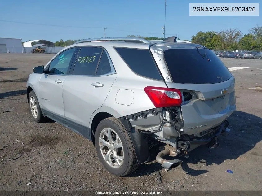 2020 Chevrolet Equinox Awd Lt 2.0L Turbo VIN: 2GNAXVEX9L6203426 Lot: 40189867