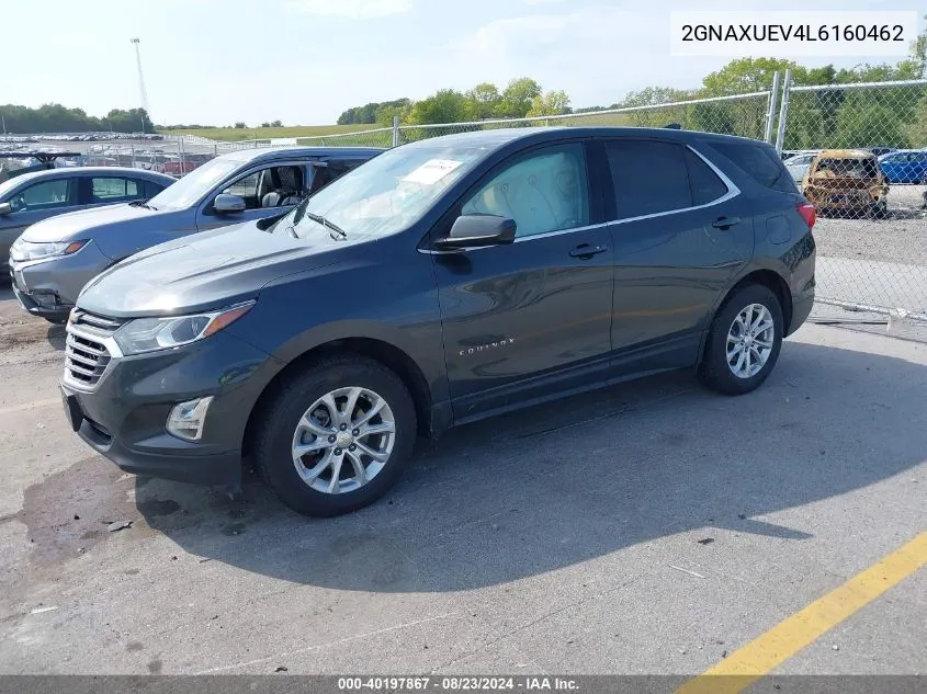 2020 Chevrolet Equinox Awd Lt 1.5L Turbo VIN: 2GNAXUEV4L6160462 Lot: 40197867