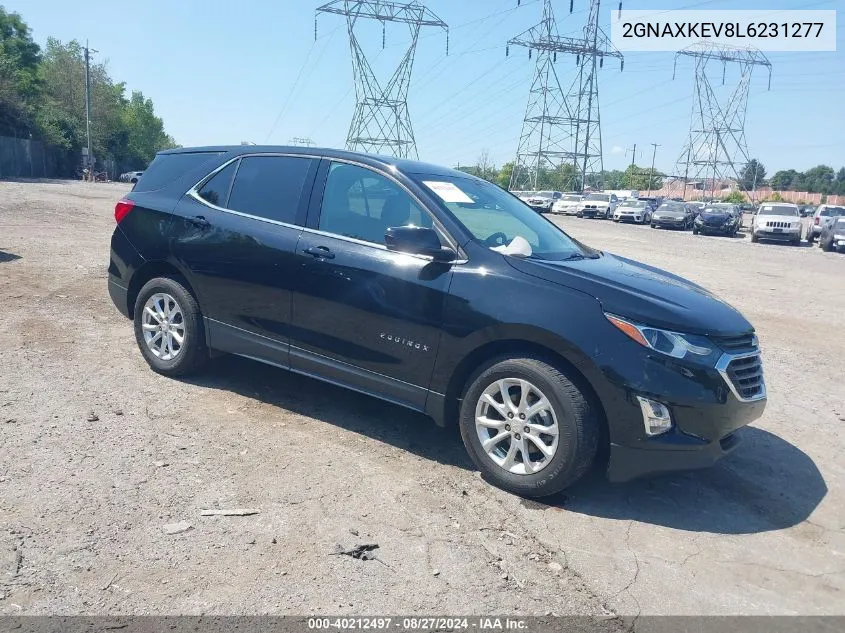 2020 Chevrolet Equinox Fwd Lt 1.5L Turbo VIN: 2GNAXKEV8L6231277 Lot: 40212497