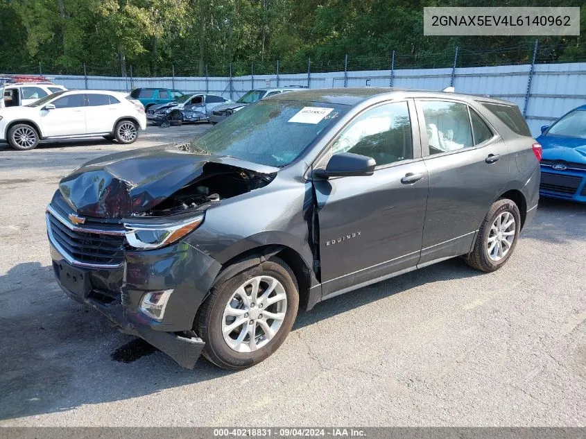 2020 Chevrolet Equinox VIN: 2GNAX5EV4L6140962 Lot: 40218831