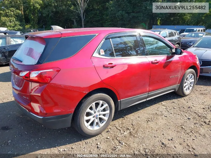 2020 Chevrolet Equinox Awd Lt 1.5L Turbo VIN: 3GNAXUEV9LL255482 Lot: 40236509