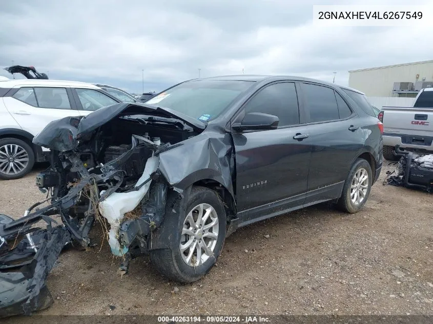 2020 Chevrolet Equinox Ls VIN: 2GNAXHEV4L6267549 Lot: 40263194