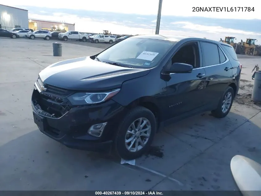 2020 Chevrolet Equinox Lt VIN: 2GNAXTEV1L6171784 Lot: 40267439