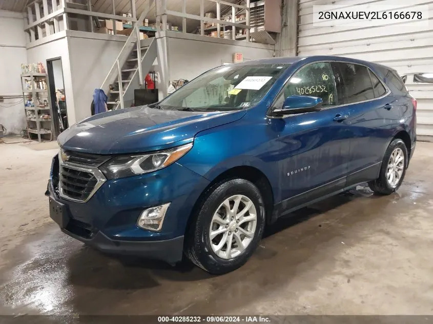 2020 Chevrolet Equinox Awd Lt 1.5L Turbo VIN: 2GNAXUEV2L6166678 Lot: 40285232