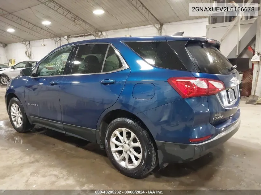 2020 Chevrolet Equinox Awd Lt 1.5L Turbo VIN: 2GNAXUEV2L6166678 Lot: 40285232