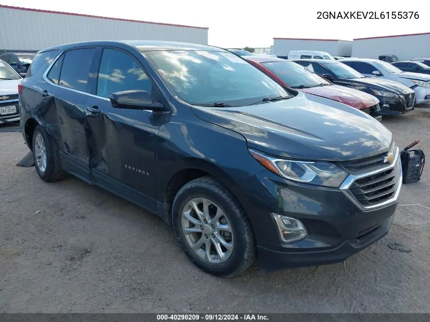 2020 Chevrolet Equinox Lt VIN: 2GNAXKEV2L6155376 Lot: 40298209