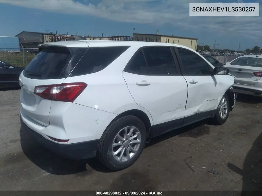 2020 Chevrolet Equinox Fwd Ls VIN: 3GNAXHEV1LS530257 Lot: 40298832