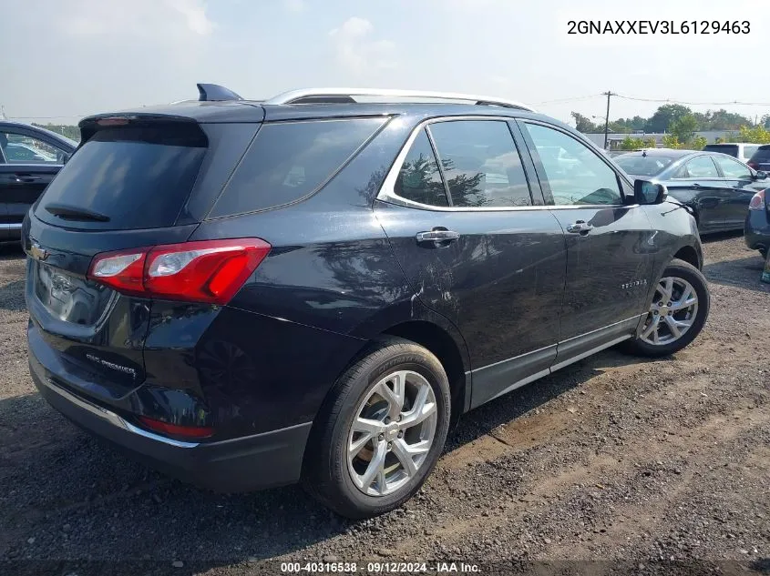 2020 Chevrolet Equinox Premier VIN: 2GNAXXEV3L6129463 Lot: 40316538