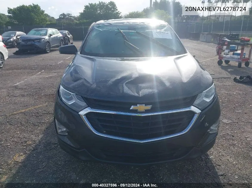 2020 Chevrolet Equinox Ls VIN: 2GNAXHEV7L6278724 Lot: 40327596