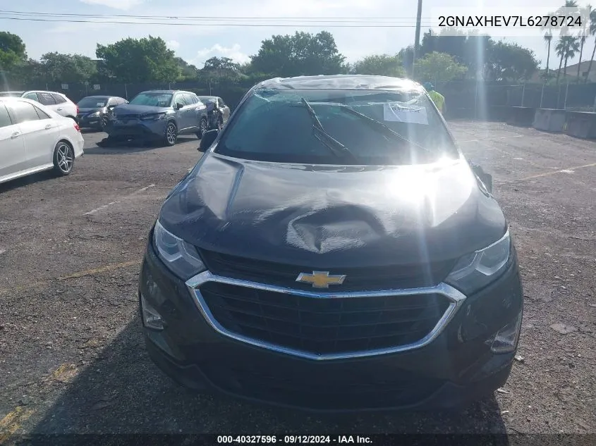 2020 Chevrolet Equinox Ls VIN: 2GNAXHEV7L6278724 Lot: 40327596