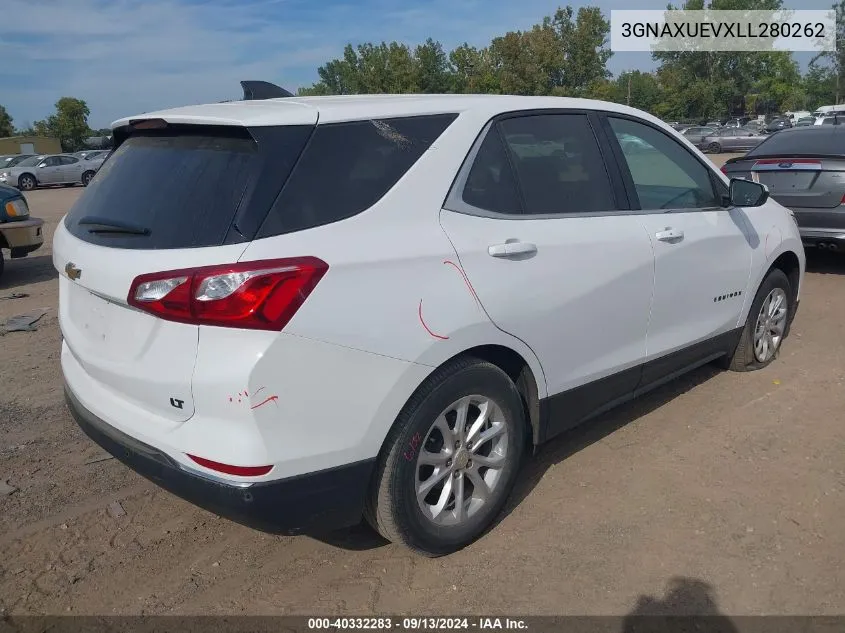 2020 Chevrolet Equinox Lt VIN: 3GNAXUEVXLL280262 Lot: 40332283