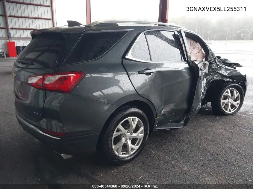 2020 Chevrolet Equinox Awd Lt 2.0L Turbo VIN: 3GNAXVEX5LL255311 Lot: 40344360