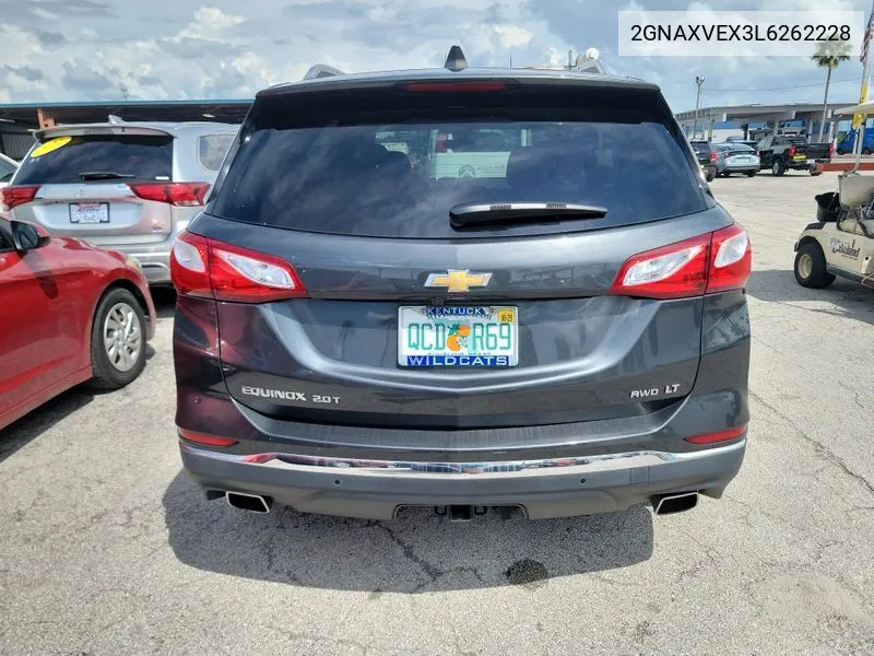 2020 Chevrolet Equinox Lt VIN: 2GNAXVEX3L6262228 Lot: 40355488