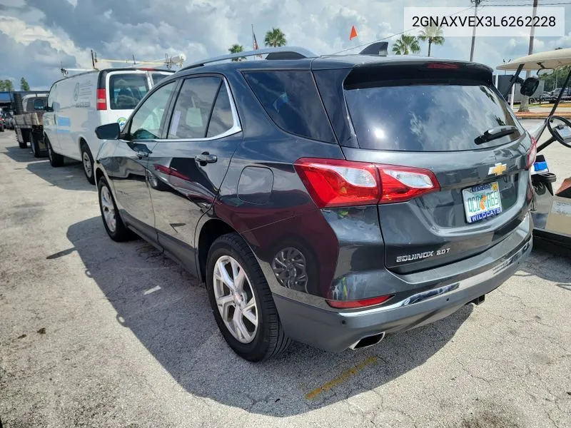 2020 Chevrolet Equinox Lt VIN: 2GNAXVEX3L6262228 Lot: 40355488