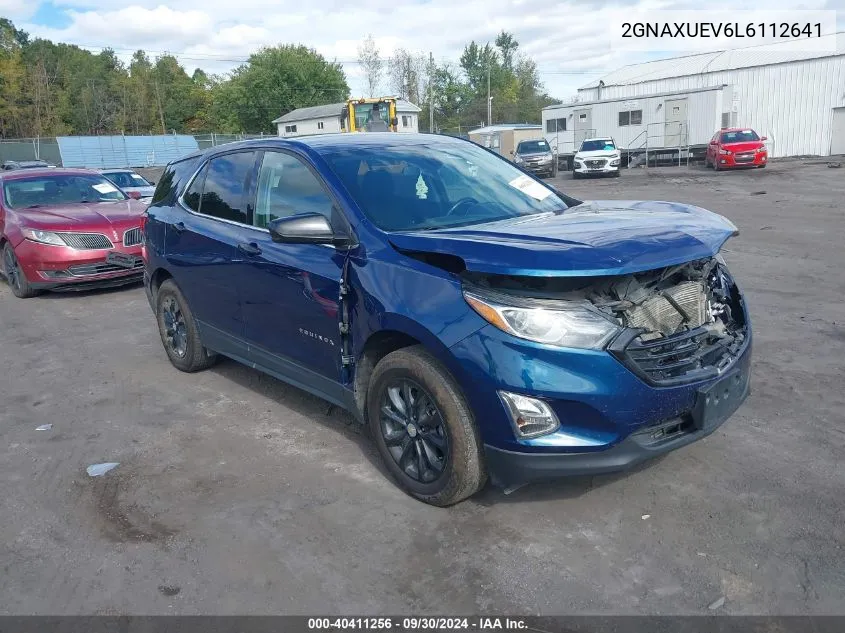 2020 Chevrolet Equinox Awd Lt 1.5L Turbo VIN: 2GNAXUEV6L6112641 Lot: 40411256