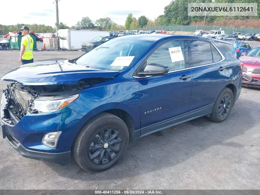 2020 Chevrolet Equinox Awd Lt 1.5L Turbo VIN: 2GNAXUEV6L6112641 Lot: 40411256