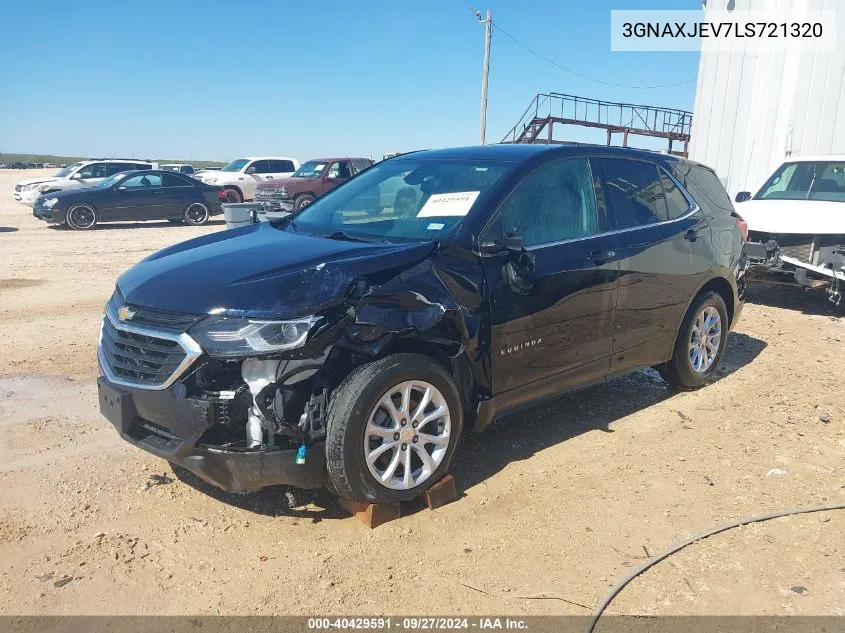 2020 Chevrolet Equinox Fwd 2Fl VIN: 3GNAXJEV7LS721320 Lot: 40429591