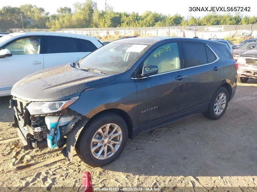 2020 Chevrolet Equinox Fwd 2Fl VIN: 3GNAXJEVXLS657242 Lot: 40430789